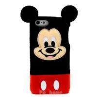 在飛比找PChome24h購物優惠-日本進口Disney iphone5【快樂米奇】3D絨毛手機