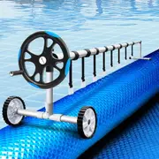 10x4m Aqua Buddy Pool Cover 500 Micron Swimming Pool Solar Blanket 5.5m Roller Blue