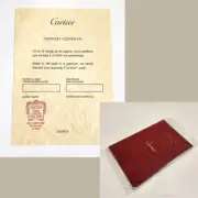 Cartier Certificate of Authenticity Blank Stamped + Red Folder Booklet