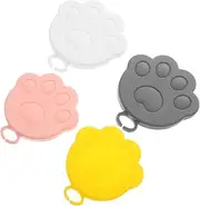 ULTECHNOVO 4 Pcs Reusable Silicone Can Covers for Pet and Convenient Lids for Cat and Dog Food Cans Versatile Kitchen Use