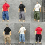Handmade 1/18 Scale Loose Casual Pants Clothes For DIY 3.75" Action Figure