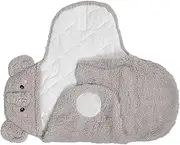 Abaodam Sleep Swaddle Sleep Sack Swaddle Swaddle Girl Blanket Carrier Sleep Bag for Newborn Sleep Sack Swaddle Light Grey Polyester