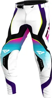 FXR Revo 2025 Motocross Pants, black-pink-blue, Size 32 for Men Black Pink Blue
