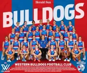 2024 WESTERN BULLDOGS AFLW FOOTBALL TEAM POSTER,BARGAIN FREE POST Afl football,1
