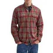 Barbour Men's Singsby Thermo Weave Checked Shirt Size L