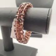 NWT the Limited Brown Elastic Beaded Bracelet