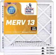 Filter King 19x22x1 Air Filter 12-PACK MERV 13 Actual Size 19 x 22 x .75"