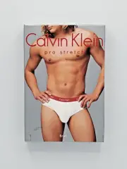 2000's CALVIN KLEIN PRO STRETCH Mens Black Brief L Vintage Underwear