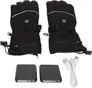 [ESOMAVRIX] Electric Touch Heated Gloves 5V 2A 3 Temperature Levels Waterproof Black/3566