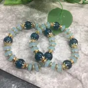 2 PC Handmade Bohemian Beaded Stackable Stretch Bracelet Set New Free Ship 7757