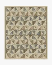 245' x 305' | Machine Washable Runner Rug | Kid & Pet Friendly | Indoor Rug | Architectural Digest Vesta Neutral Multicolour Tufted Rug | Ruggable