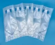 PACK OF 5 one gallon emergency water container collapsible two layers of film