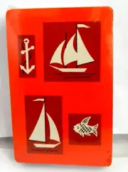 WHITMAN PUBLISHING COMPANY Full Size PLAYING CARDS Ocean Fish SEALED DECK VTG