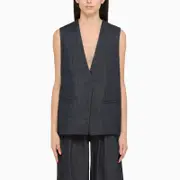 [AMIRI] Blue Cotton Waistcoat XS Blue