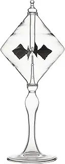 DORAMI Spaceship Solar Power Radiometer Sun Light Energy Spinning Vanes Glass Windmill Gift Home Desk Decoration