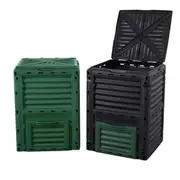 Elora Compost Bin 300L Composter Food Waste Recycling Kitchen Garden Scrap Aerated