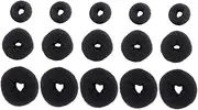 VICASKY 15pc Girls Hair Donut Shaper Set Diy Bun Maker Hair Doughnut Foam Bun Styling Tool Natural Stable Accessory Kit