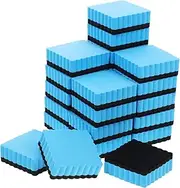 HOMSFOU 24pcs Whiteboard Erasers for Versatile Dry Erase Chalkboard Cleaners for Classroom Home Office Removal of Markers Chalk Water Based Pens