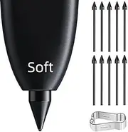 10 PCS Galaxy s Pen Soft Tips/Nibs Compatible with Samsung Galaxy Tab S10/S9/S8/S7/S6Lite/S6,Galaxy S24 Ultra/S23 Ultra/S22 Ultra,N20 Ultra/N10 Soft Tips All Version with Tools (Soft Tips)