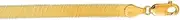[JewelryWeb] 10k Yellow Gold 3.8mm Herringbone Chain Bracelet 18 Centimeters Link-Bracelet for Women and Men