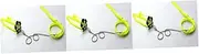 Yardwe 3pcs 1.2m Fluorescent Harness Leash for Reptiles Lizard Harness Adjustable Size Easy to Install