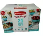 Rubbermaid Food Storage Containers Teal TakeAlongs Meal Prep 24 Piece New