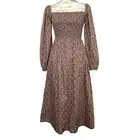 J Crew Dress XS Liberty® Fabric Daydream Midi Organic Cotton Cottagecore NEW