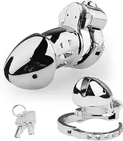 SM Metal Chastity Cage Penis Cage With Adjustable Size Cockring Chastity Cage Cock Cage SM Bondage Chastity Belt Penis Cage Chastity Sex Toy Sex Toys For Men