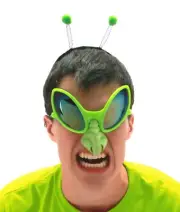 Sci-Fi Cosplay Green Alien Close Encounter Style Costume Accessory Kit NEW