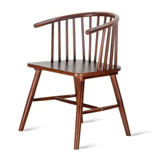 椅子 實木椅 餐椅 北歐實木餐椅公主椅實木圈椅全木質椅子扶手椅書桌椅日係木頭椅子