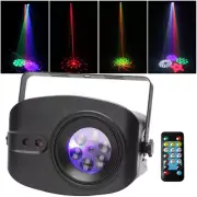 48 Patterns RGB LED Laser Projector Sound Stage Lighting DJ Disco Party Light