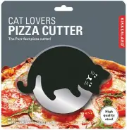 Cat Lovers Pizza Cutter - Kikkerland - The Purr-fect Pizza Cutter - NEW