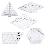 5pcs/set Quilting Sewing Patchwork Craft Scale Ruler for Triangle Handmade T