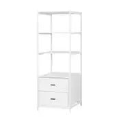Artiss Bookshelf Display Shelf 2 Drawers 152CM White