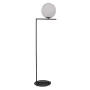 Drake Floor Lamps Modern Glass Ball Matt Black | Replica IC Flos