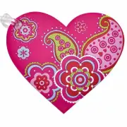NEW Bobble Art Paisley Bag Tag Partyware Gifts School