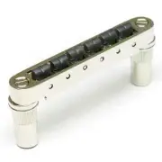 Resomax NV2 6mm Tune-O-Matic Bridge - String Saver Saddles Nickel PS-8863-NO