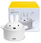 Miffy Ceramic Mini Steamer 420ml – White | Microwave & Oven Safe | No Open Flame
