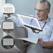 NZQXJXZ Large Hands Free Magnifying Glass with Light&Stand for Reading Full Book