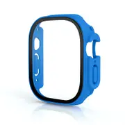 Nevenka Screen Protector Case with Tempered Glass Film For Apple iWatch 8 Ultra -MasonryBlue