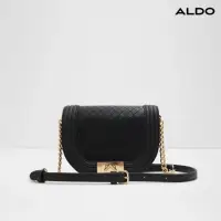 在飛比找momo購物網優惠-【ALDO】SADDLEBAE-經典半圓馬鞍斜背包(黑色)