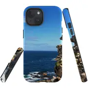 For iPhone 15 Case, Shielding Cover, Ocean Cliffs