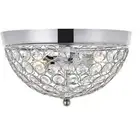 Living District LD5012F10C Taye 2 Light 10 inch Chrome Flush Mount Ceiling Light