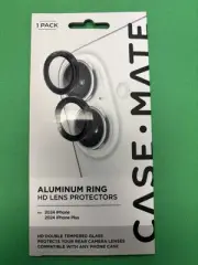 Case-Mate Aluminum Ring Lens Protector for iPhone 16 / 16 Plus - Black