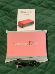 2i2 USB Audio Interface with 48V Phantom Power Compatible with Most DAWS