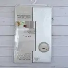 Fabric Tablecloth White Microfiber 52x52 Square Easy Care