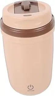 VERDANVERSE 400ml Insulated Rechargeable Coffee Cup Automatic Mixing Stirring Stainless Steel Ideal for Office Travel Home