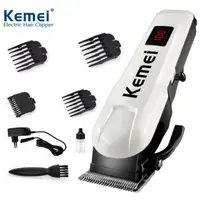 在飛比找蝦皮購物優惠-KEMEI 科美充電式電動理髮剪剪機專業液晶顯示理髮器無繩電