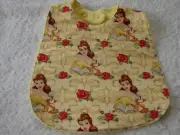 Beauty Yellow Baby Bib Cotton Front Towelling Back Handmade
