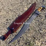 29 Inch Handmade Carbon Steel Full Tang Hunting Sword With Sheath Combat Sword